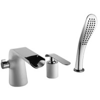 Смеситель на борт ванны Lemark Melange, хром/PVD (LM4945CW)