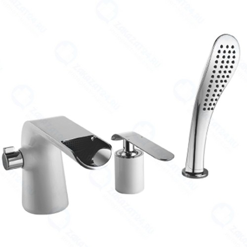 Смеситель на борт ванны Lemark Melange, хром/PVD (LM4945CW)