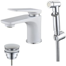 Смеситель для умывальника Lemark Allegro, с гигиеническим душем, хром/PVD (LM5916CW) Смеситель для умывальника Lemark Allegro, с гигиеническим душем, хром/PVD (LM5916CW)