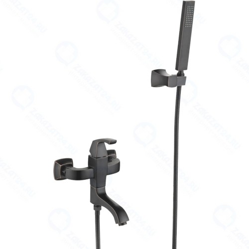 Смеситель для ванны и душа Lemark Nubira, черная бронза (LM6214ORB)