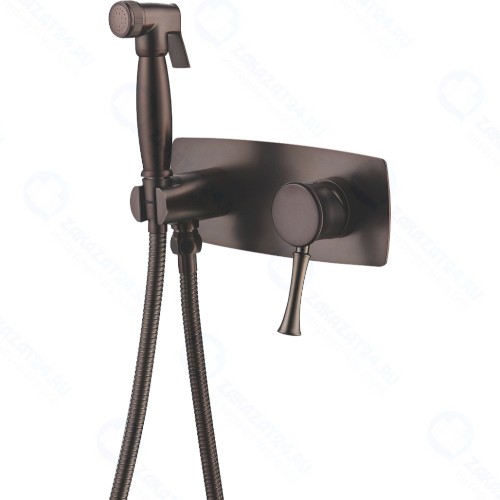 Смеситель для биде Lemark Peretto, с гигиеническим душем, PVD (LM6319RB)