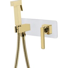 Смеситель для биде Lemark Mista, с гигиеническим душем, золотистый/PVD (LM6419WG) Смеситель для биде Lemark Mista, с гигиеническим душем, золотистый/PVD (LM6419WG)