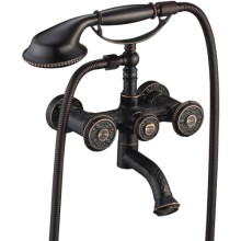 Смеситель для ванны и душа Lemark Jasmine, черная бронза (LM6614ORB) Смеситель для ванны и душа Lemark Jasmine, черная бронза (LM6614ORB)