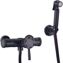 Смеситель для биде Lemark Jasmine, с гигиеническим душем, черная бронза (LM6618ORB) Смеситель для биде Lemark Jasmine, с гигиеническим душем, черная бронза (LM6618ORB)