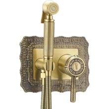 Смеситель для биде Lemark Jasmine, с гигиеническим душем, бронза (LM6619B) Смеситель для биде Lemark Jasmine, с гигиеническим душем, бронза (LM6619B)