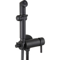 Смеситель для биде Lemark Solo, с гигиеническим душем, PVD (LM7166BL)