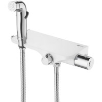 Смеситель для биде Lemark Solo, с гигиеническим душем, хром/PVD (LM7169CW)