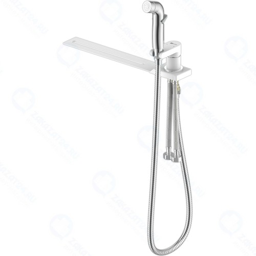 Смеситель для биде Lemark Solo, с гигиеническим душем, хром/PVD (LM7170CW)