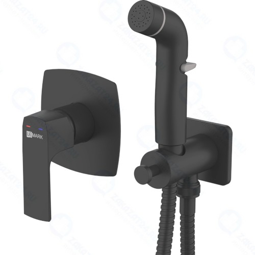 Смеситель для биде Lemark Ursus, с гигиеническим душем, PVD (LM7219BL)