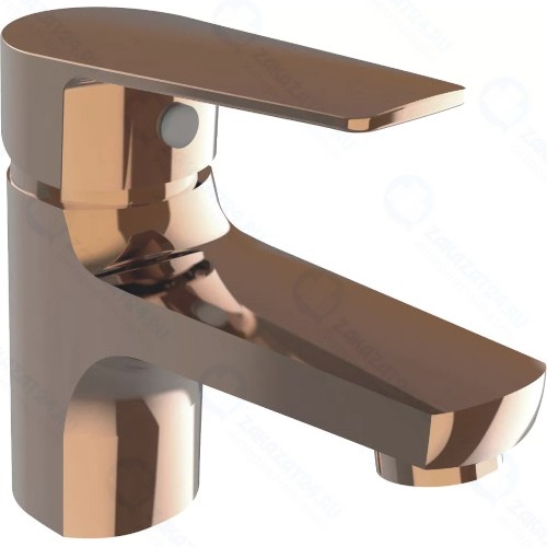 Смеситель для умывальника ORANGE Loop, розовое золото (M26-021rg)