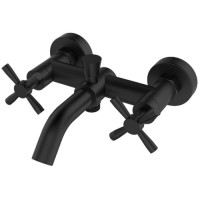 Смеситель для ванны и душа ORANGE Mia, матовый черный (M34-100b)