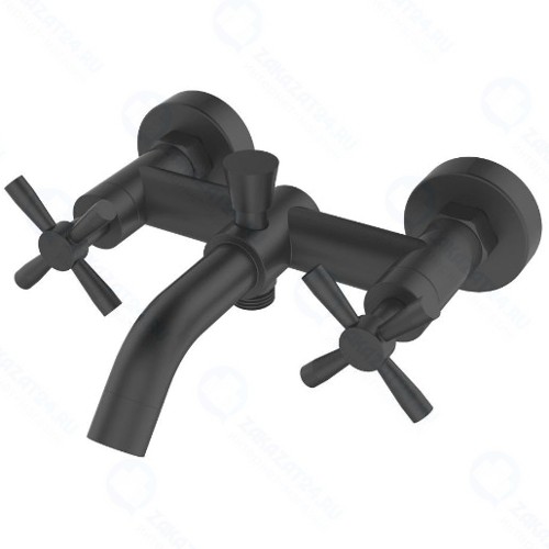 Смеситель для ванны и душа ORANGE Mia, матовый черный (M34-100b)