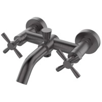 Смеситель для ванны и душа ORANGE Mia, графит (M34-100gr)