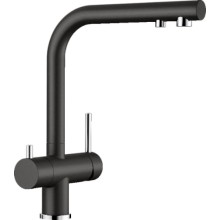 Смеситель для кухни Blanco Fontas II Silgranit, черный (526235)