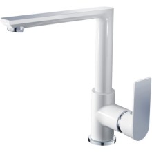 Смеситель для кухни HAIBA белый/хром (HB70505-8) Смеситель для кухни HAIBA белый/хром (HB70505-8)