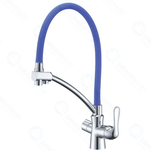 Смеситель для кухни Lemark Comfort, хром (LM3070C-Blue)