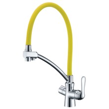 Смеситель для кухни Lemark Comfort, хром (LM3070C-Yellow)