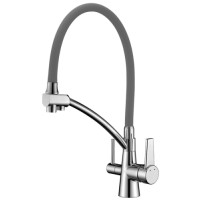 Смеситель для кухни Lemark Comfort, хром (LM3071C-Gray)