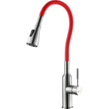 Смеситель для кухни Lemark Expert, полированная сталь (LM5082S-Red) Смеситель для кухни Lemark Expert, полированная сталь (LM5082S-Red)