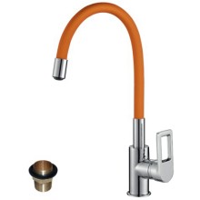 Смеситель для кухни Rossinka Z35-35U, хром/оранжевый Смеситель для кухни Rossinka Z35-35U, хром/оранжевый