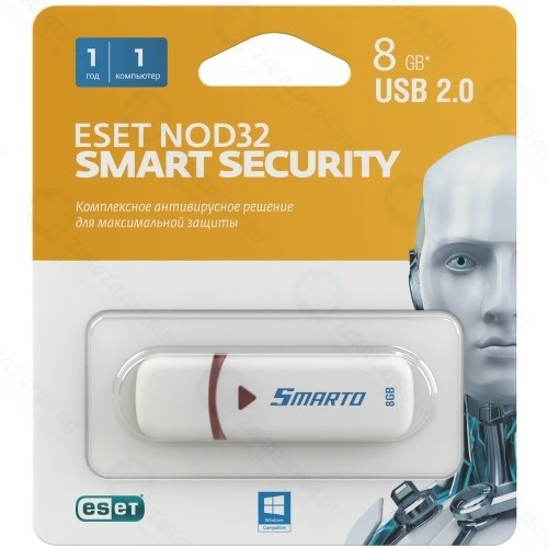 ПО антивирус ESET NOD32 Smart Security, 1 ПК/1 год