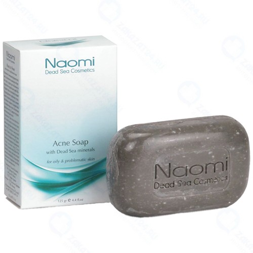 Мыло против акне Naomi KM 0001 с минералами Мертвого моря, 125 г