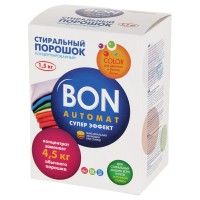 Стиральный порошок BON концентрированный, для цветного белья, 1,5 кг (BN-138)