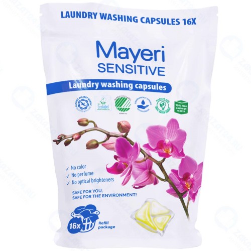 Капсулы для стирки MAYERI Sensitive Эко, 16 шт