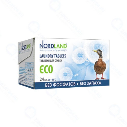 Таблетки Nordland для стирки Eco 24 шт. х 33,75 гр.