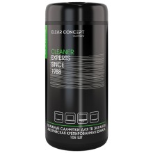 Влажные салфетки для ТВ экранов CLEAR-CONCEPT 105 шт (201)