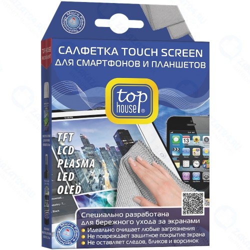 Салфетка для экранов Top House Touch Screen, 15х20 см (391589)