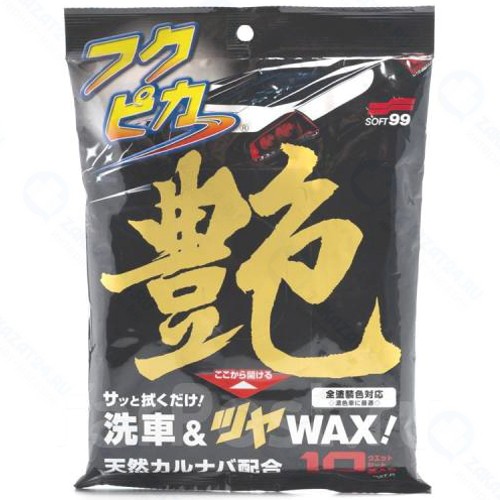 Салфетки для придания блеска кузову автомобиля SOFT99 Fukupika Gloss, 10 шт (00488)