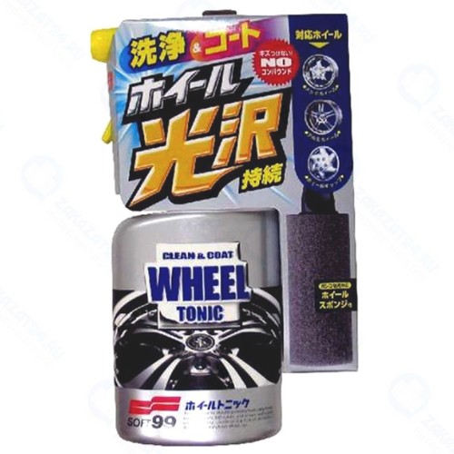 Очиститель-полироль для колёсных дисков SOFT99 Wheel Tonic, 400 мл (02044)