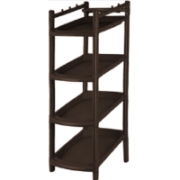 Этажерка Branq для обуви, узкая, 4 полки, венге (BQ2801ВНГ)