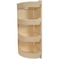 Этажерка Branq Nature, ротанг, угловая, 4 секции, слоновая кость (BQ3779СЛК)