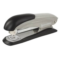 Степлер Brauberg Office Expert, №24/6, 26/6, металлический, до 25 листов, серый (228596)