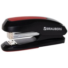 Степлер Brauberg Extra, №24/6, 26/6, до 30 листов, черный/красный (229085) Степлер Brauberg Extra, №24/6, 26/6, до 30 листов, черный/красный (229085)