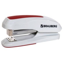 Степлер Brauberg Extra, №24/6, 26/6, до 30 листов, серый/красный (229088) Степлер Brauberg Extra, №24/6, 26/6, до 30 листов, серый/красный (229088)