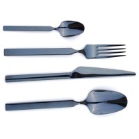 Набор столовых приборов Zanussi Firenze, 24 предмета Black (ZUC34100CF)