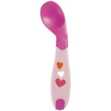 Ложка для детей Chicco Babys First Spoon, 8 м+, розовая (00016100100000)