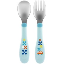 Набор детской посуды Chicco 18 м+, голубой (00016102200000)