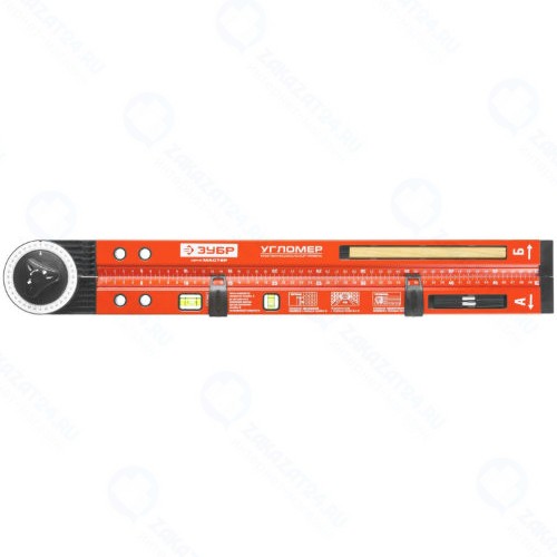 Уровень-угломер Зубр 50 см, 3 глазка (34740)