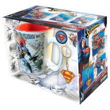Сувенирный набор ABYstyle DC Comics: Superman кружка + брелок + значки (ABYPCK074)