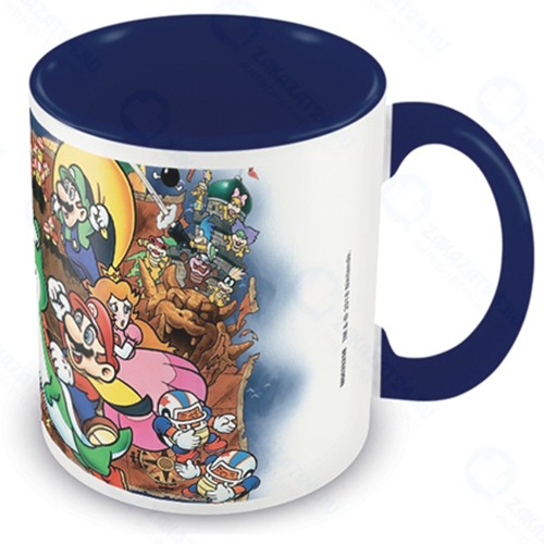 Кружка Pyramid Super Mario (World) Blue Coloured Inner Mug (MGC25258)