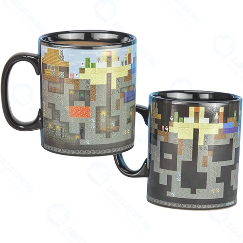 Кружка Paladone Minecraft XL Heat Change Mug (PP6585MCF)