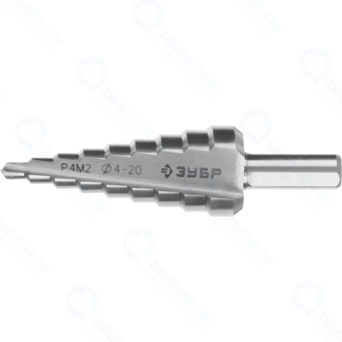 Сверло ступенчатое по металлу Зубр Ф20х75 мм (29665-4-20-9)