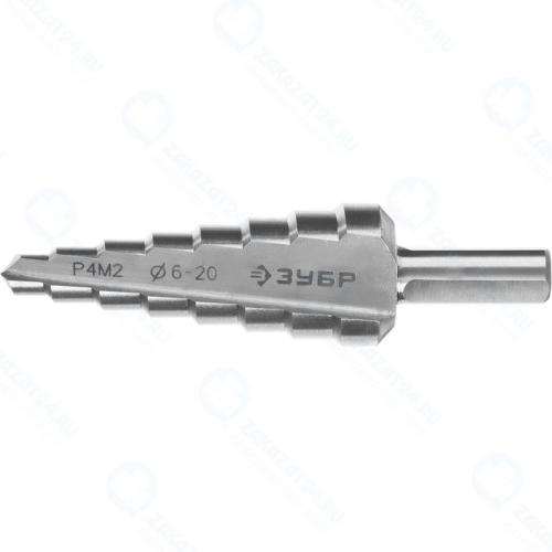 Сверло ступенчатое по металлу Зубр Ф20х75 мм (29665-6-20-8)