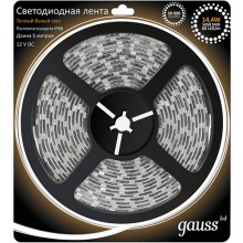 Светодиодная лента Gauss 5050/60-SMD 14,4W 12V DC 5m IP66 (311000114)