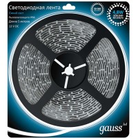 Светодиодная лента Gauss 2835/60-SMD 4,8W 12V DC 5m IP66 (311000505)