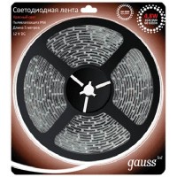 Светодиодная лента Gauss 2835/60-SMD 4,8W 12V DC 5m IP66 (311000705)